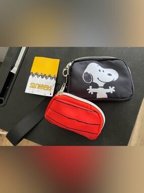 Peanuts Snoopy Portrait & Doghouse Coin Purse Set